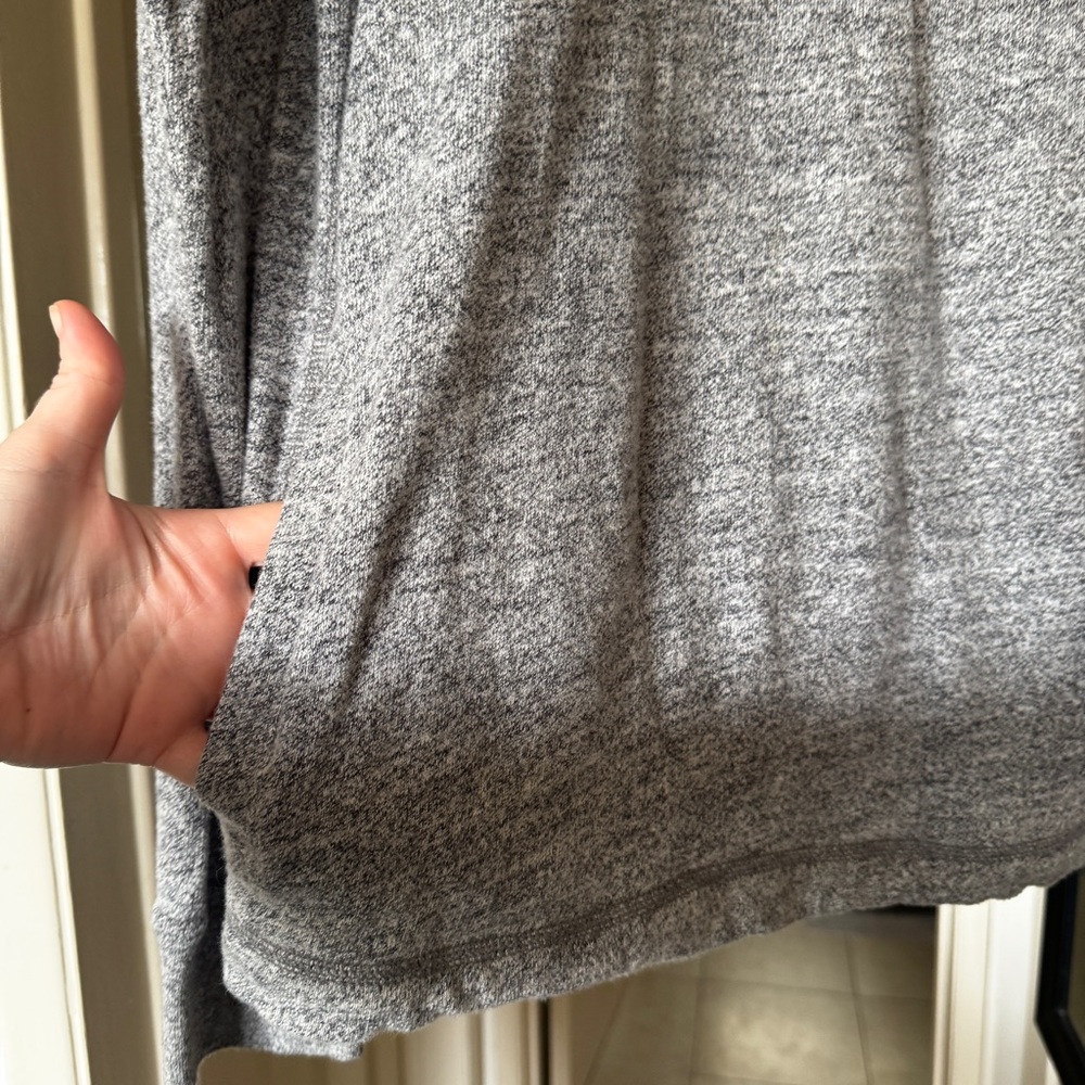 Men’s Lucky Brand Grey Half Zio Pullover Sweater Size Small - Picture 4 of 8